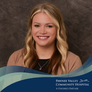 Photo of Allisa Spain with Pawnee Valley branding and logo in bottom right corner.