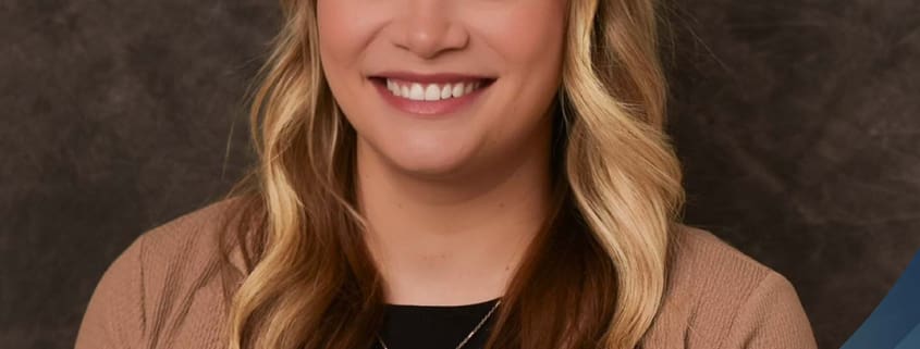 Photo of Allisa Spain with Pawnee Valley branding and logo in bottom right corner.